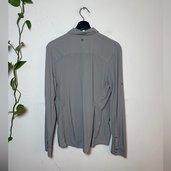 Kuhl Men's Gray Outdoor Button Down Long Sleeve Athletic Top -Medium - Picture 2 of 8